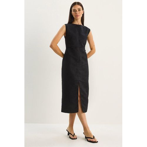 Faux Suède Midi-jurk