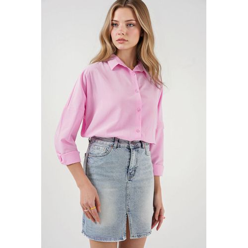 Hooggewijze Denim Mini Rok met Zakjes