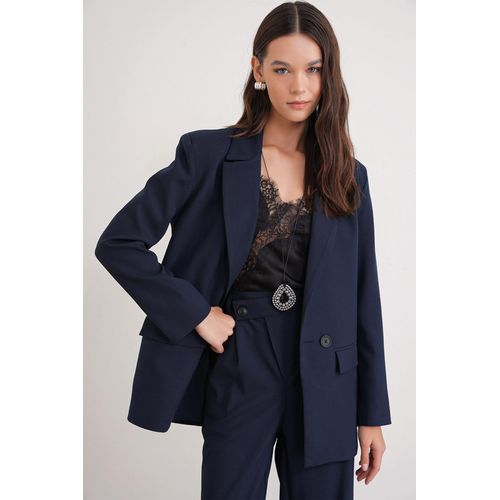 Langarmige Gekoofde Blazer