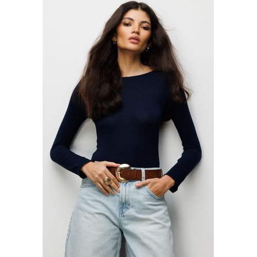 Slim Fit Boothals Blouse