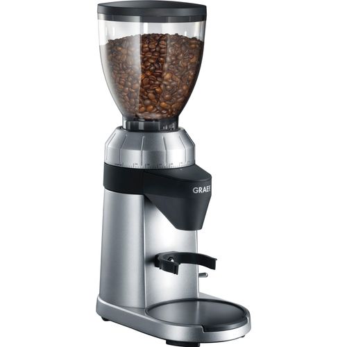 GRAEF Kaffeemühle "CM 800, silber", silber (silberfarben), B:13,2cm H:38,5cm T:23cm, Kaffeemühlen, Kaffeemühle