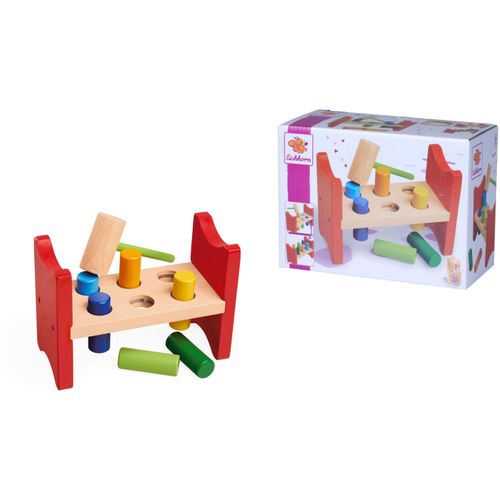 Klopfbank EICHHORN, bunt, Motorikspielzeug, Baby, Holz