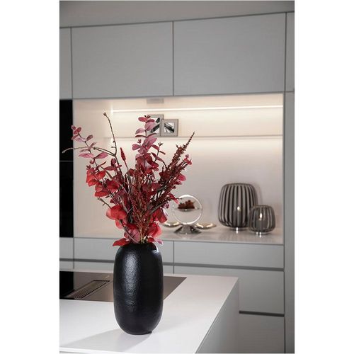 Tischvase FINK "BRASIL, Vase", schwarz, B:17cm H:30cm T:17cm Ø:17cm, Vasen