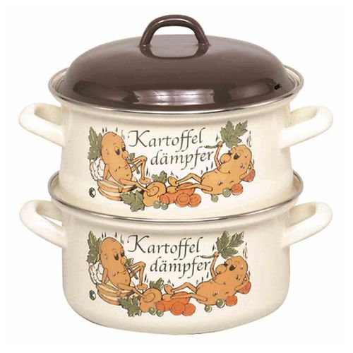 KRÜGER Kartoffeldämpfer/Bio-Dünster emailliert Ø 20 cm