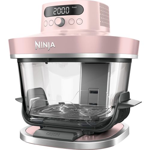 NINJA Heißluftfritteuse "CRISPi PRO 7-in-1 Glas-Air-Fryer - Beige AS101EULG", rosa, B:30,5cm H:33,2cm T:29,8cm, Fritteusen, 7 Kochfunktionen, Vorbereitung, Zubereitung + Aufbewahrung von Speisen