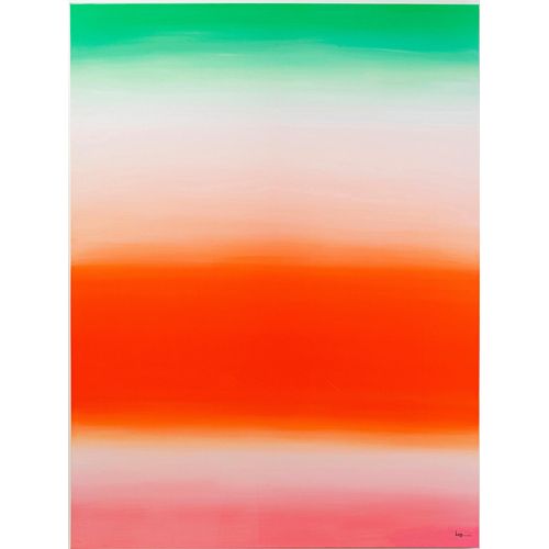 Leinwandbild KARE DESIGN "Leinwandbild Tendency Blush", weiß (farbe bild(er): grün, weiß, rot), B:120cm H:160cm T:3,5cm, Bilder, Leinwandbild