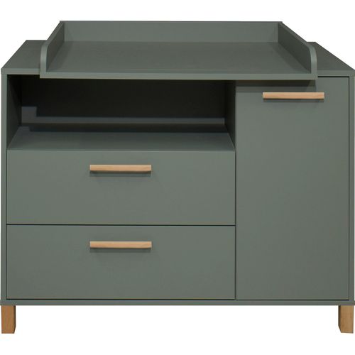 Wickelkommode MÄUSBACHER "Oli", grün (pine grün, pine grün), Wickelkommoden, Wickelkommode, Wickelkommode Breite "119"