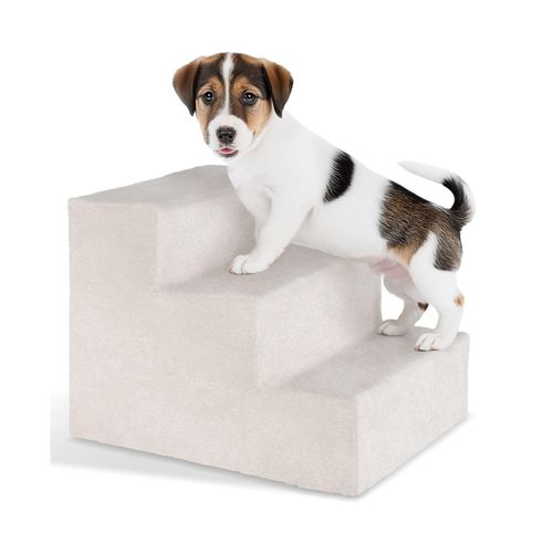 tectake® Haustiertreppe, für Hunde und Katzen, Belastbarkeit 50 kg, pflegeleicht, 37 x 45 x 34,5 cm