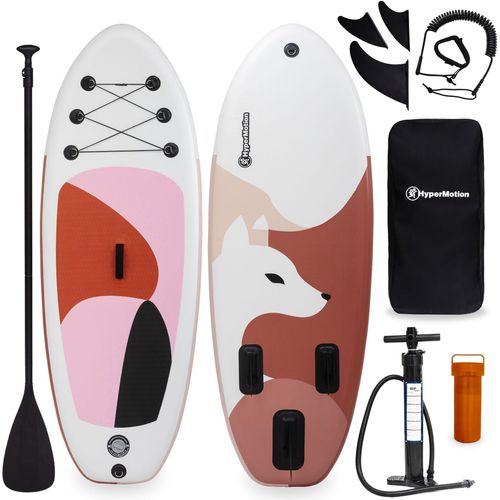 Aufblasbares SUP-Board für Kinder Stand Up Paddle 215 cm mit Paddel - HyperMotion WAVE BOOST PINK 215