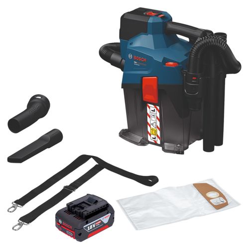 Bosch GAS 18V-6L S Akku Staubsauger 18 V 6 l Staubklasse L + 1x Akku 4,0 Ah - ohne Ladegerät