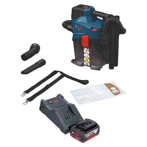 Bosch GAS 18V-6L S Akku Staubsauger 18 V 6 l Staubklasse L + 1x Akku 4,0 Ah + Ladegerät