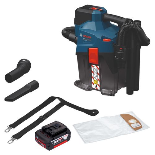 Bosch GAS 18V-6L S Akku Staubsauger 18 V 6 l Staubklasse L + 1x Akku 5,0 Ah - ohne Ladegerät