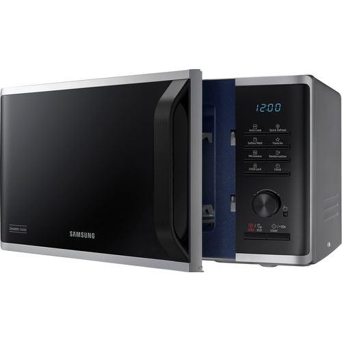 SAMSUNG Mikrowelle "MS2AK3515AS/EG, 23 ℓ", silber, B:48,9cm H:27,5cm T:37,4cm, Mikrowellen, Mikrowelle