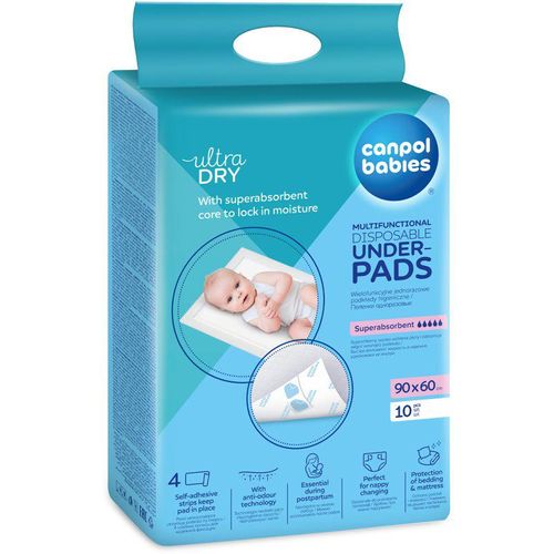 Canpol babies Disposable Underpads wegwerpverschoningsmatjes Super Absorbent 10 st