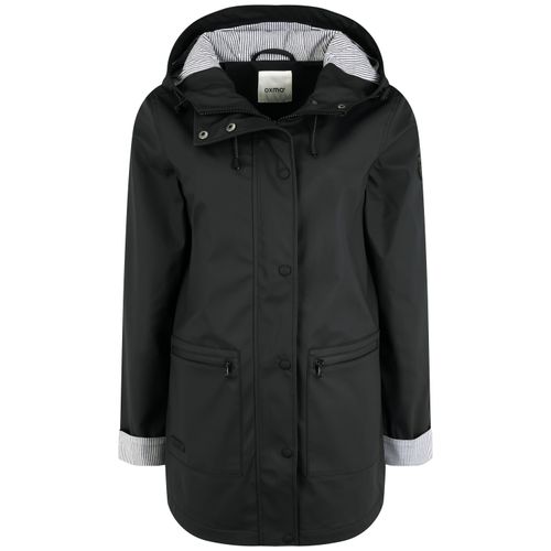 Regenjacke OXMO "Regenjacke OXBecky", Damen, Gr. L, schwarz, Obermaterial: 100% Polyurethan PU., Mäntel Regenjacke