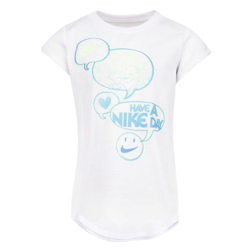 Nike Meisjes T-shirt van gerecycled polyester (Wit)