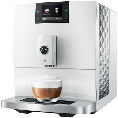 JURA Kaffeevollautomat "15753 C9 Piano Black (EA)", piano weiß, B:26cm H:32,5cm T:43,7cm, Kaffeevollautomaten, Kaffeevollautomat