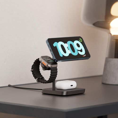 Zens 4-in-1 MagSafe + kabellose Ladestation für die Uhr