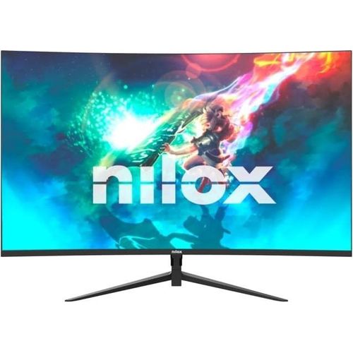 Nilox MONITOR 23 8 CURVO 200HZ HDMI DP, 60,5 cm (23.8"), 1920 x 1080 Pixel, Full HD, LCD, 1 ms, Schwarz