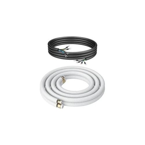 Kältebringer® 1-15m Kältemittelleitung 1/4“ + 3/8" Montage-Set für Split-Klimaanlage (4-adrig)