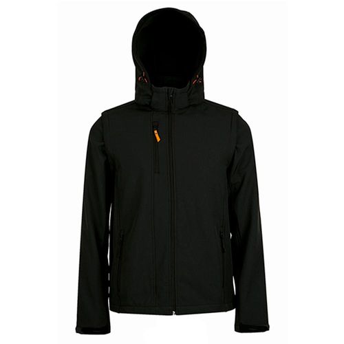 SOLS Transformer Soft Shell-jas voor volwassenen, uniseks (Zwart)