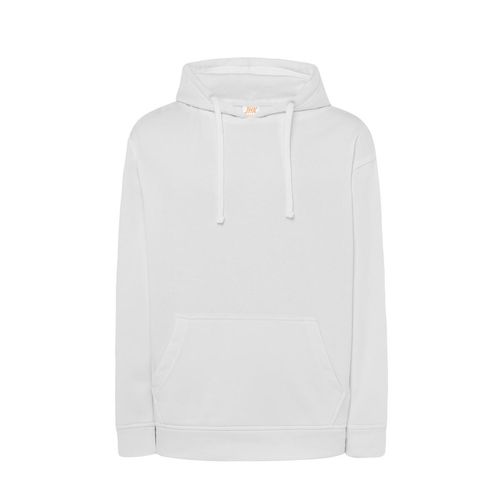 JHK Heren Kangoeroezak Hoodie (Wit)