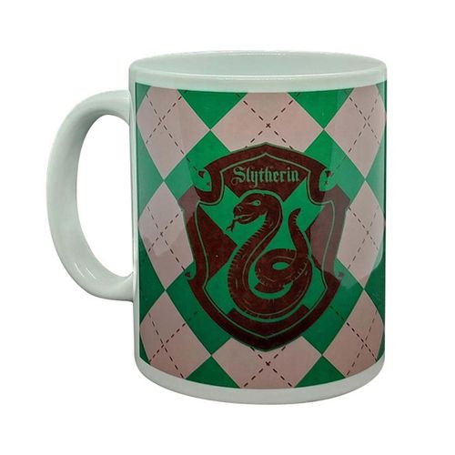 Harry Potter - "Slytherin" Kaffeebecher, Zauberwelt, 320ml (Grün/Weiß)