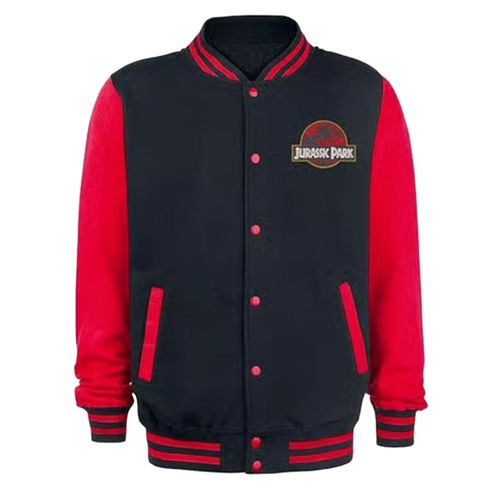 Jurassic Park Heren jas (Zwart, Rood)