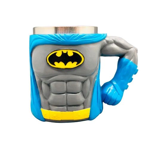 Batman - Humpen, DC Comics, 600ml (Blau/Grau/Gelb)