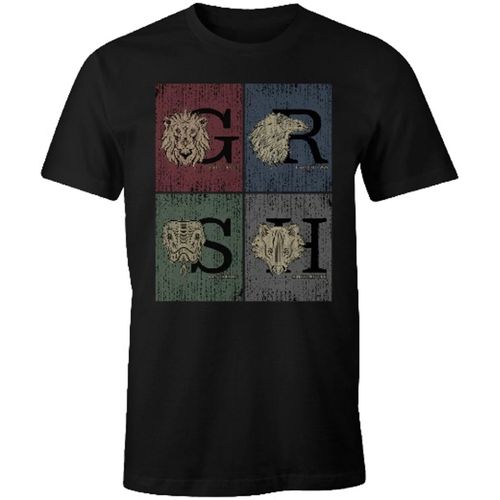 Harry Potter Heren Zweinstein Grunge T-Shirt (Zwart)