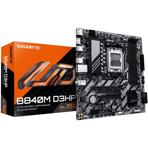 GIGABYTE Mainboard "B840M D3HP", schwarz, B:24,4cm H:3,5cm T:24,4cm, Mainboards
