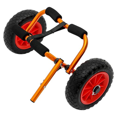 Outdoors Kajakwagen Klappbaren Surfbrett Transportwagen Surfwagen mit Polstern, Gurtbändern Traggestell Tragbares, bis 80 kg für Kajakwagen SUP Wagen Bootswagen Surfwagen inkl