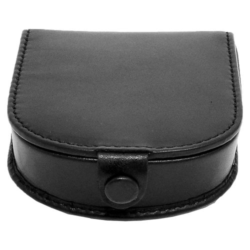 DR437 Hufeisen Luxus Leder Münzen Geldbörse Schwarz, Schwarz, S, Hufeisen