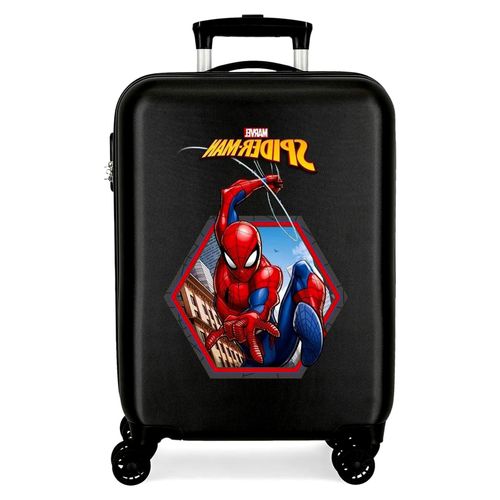 Hartschalenkabinenkoffer 55 cm Spiderman Geo Schwarz