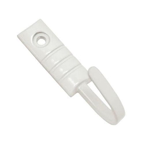 Raffhaken GARDINIA "Geo" Gr. 1, weiß, L:2,5cm, Raffhalter, zum Raffen und Drapieren