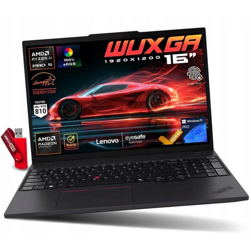 Laptop Lenovo ThinkPad T16 G4 Ryzen AI 5 16GB 512GB SSD WUXGA IPS MOBILNY