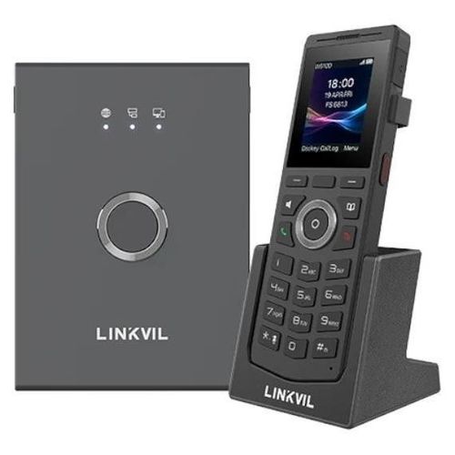 Fanvil W710P, IP-Mobiltelefon, Schwarz, Kabelloses Mobilteil, Fallbeständig, LCD, 5,08 cm (2")