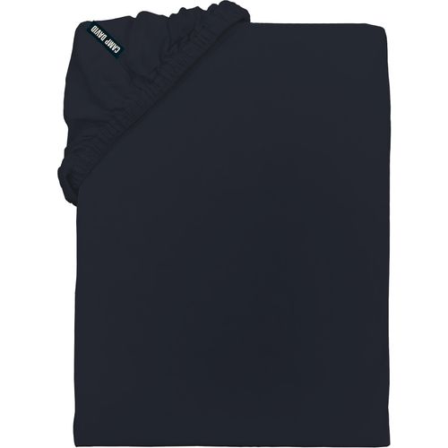 Spannbettlaken CAMP DAVID "CAMP DAVID", marine, L:200cm, Baumwoll-Jersey, Obermaterial: 100% Baumwolle, Bettlaken, Spannbettlaken, gewebtes Label