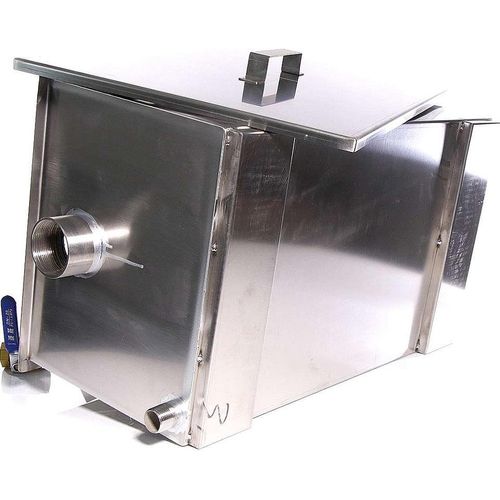 Mucola Fettseparator Fettabscheider Ölabscheider 40L Edelstahl Abwasser Abscheider Gastro Fettfilter