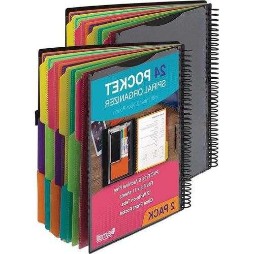 Organisationsmap - Dokumente - 24 Fächer - 21,59 x 27,94 cm - Weiß