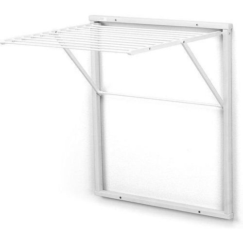 Klappbarer Wandwasrek 65m weiß Holz