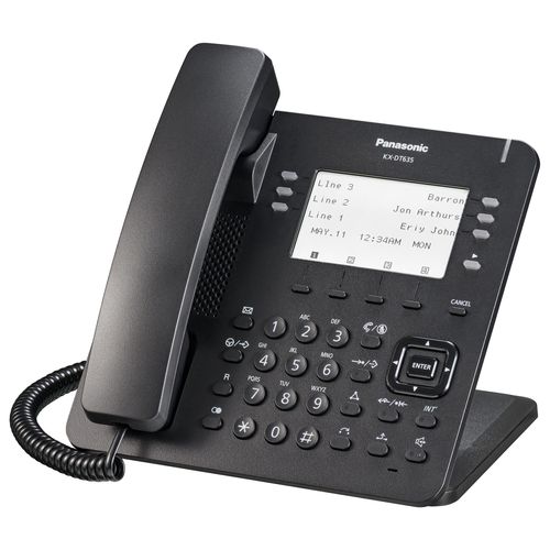 Panasonic KX-DT635 - Digitaltelefon - Schwarz