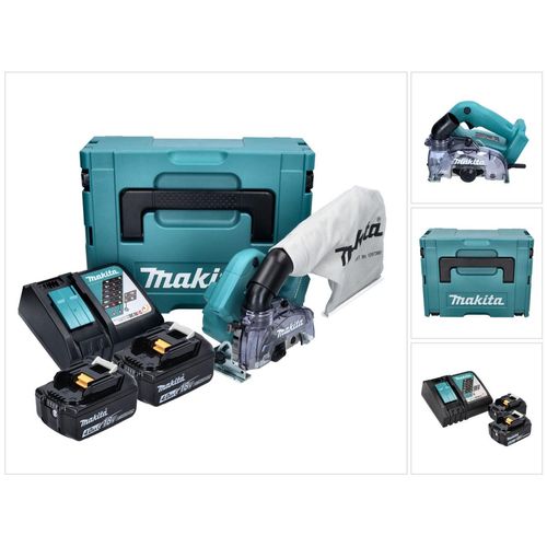 Makita DCC 500 RMJ Akku Diamantschneider 18 V 125 mm Brushless + 2x Akku 4,0 Ah + Ladegerät + Makpac