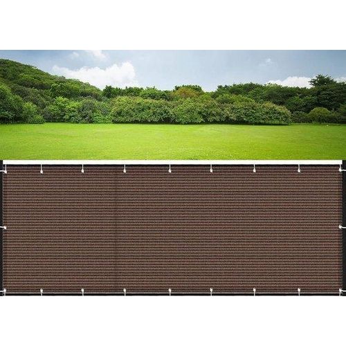Balkon-Schirm für Buiten-Sitzbereich - UV-beständig - 90 x 600 cm - Holz - Braun