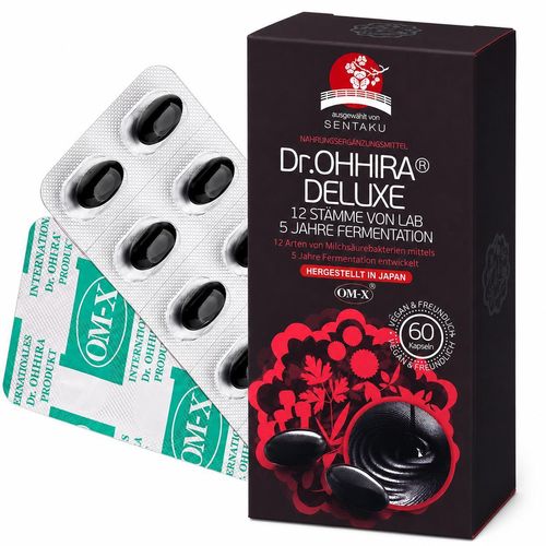 Dr.OHHIRA®Deluxe Probiotika, Postbiotisch, Präbiotisch -Für darmsanierung- Darmkur, Darmbakterien-12 Stämme, 5 Jahre Fermentation