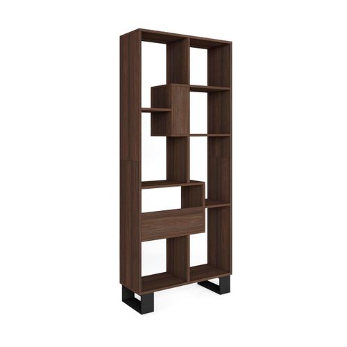 REGAL Bibliothek, Eiche dunkel, 67/31/174cm
