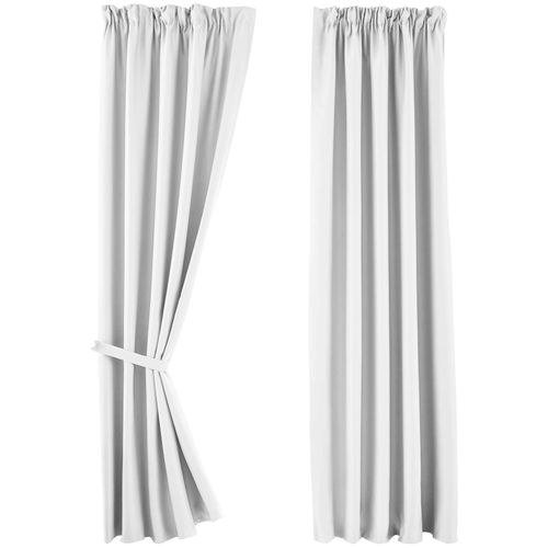 VORHANG 2ER SET NEWYORK HxB 245x140 cm Weiß