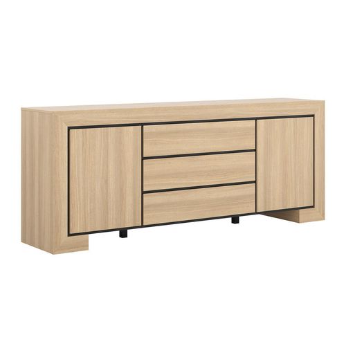 SIDEBOARD Lucius Holz und Schwarz