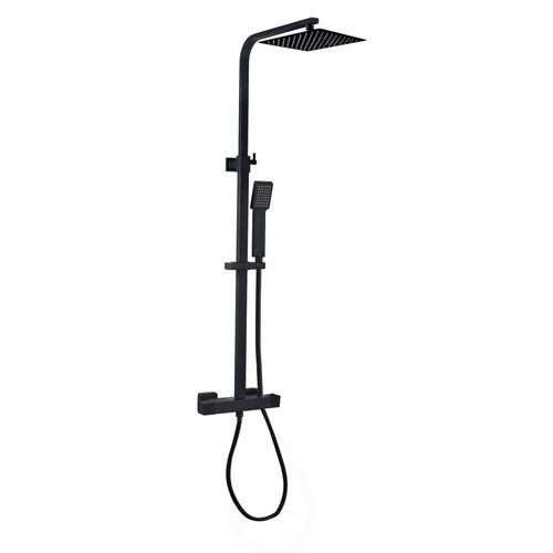 DUSCHSET Levu Schwarz Messing - Thermostat
