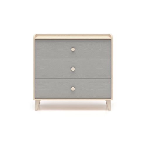 KINDERKOMMODE Alycia Beige - Grau - Holzeffekt